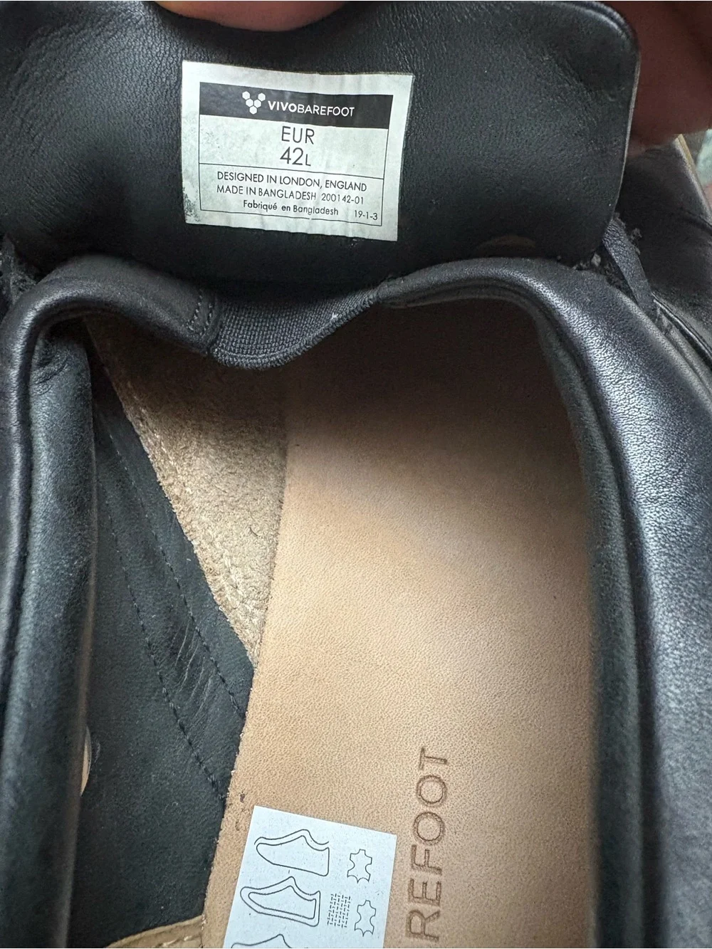 Vivo Barefoot Women's black  Loafers with Tassel Detail size42 /11US